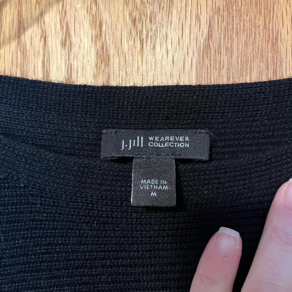 J. Jill Wearever black sweater - Picture 2 of 7